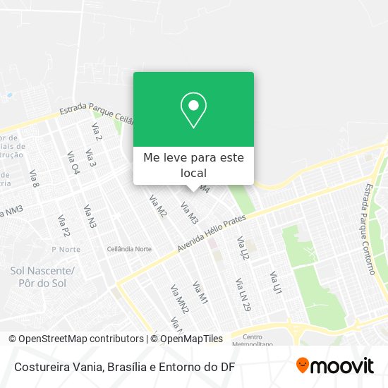Costureira Vania mapa