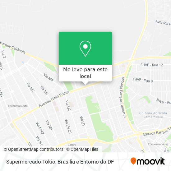 Supermercado Tókio mapa