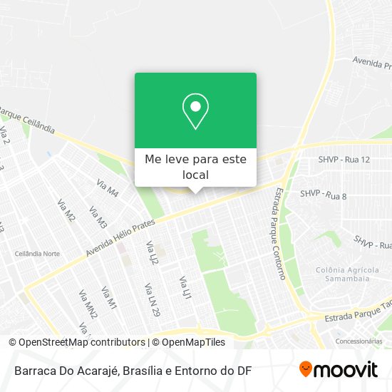 Barraca Do Acarajé mapa