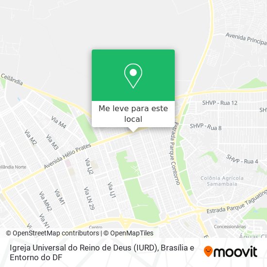 Igreja Universal do Reino de Deus (IURD) mapa