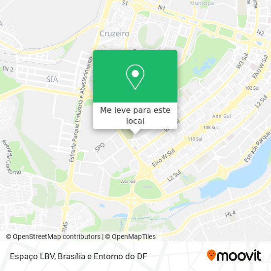 Espaço LBV mapa