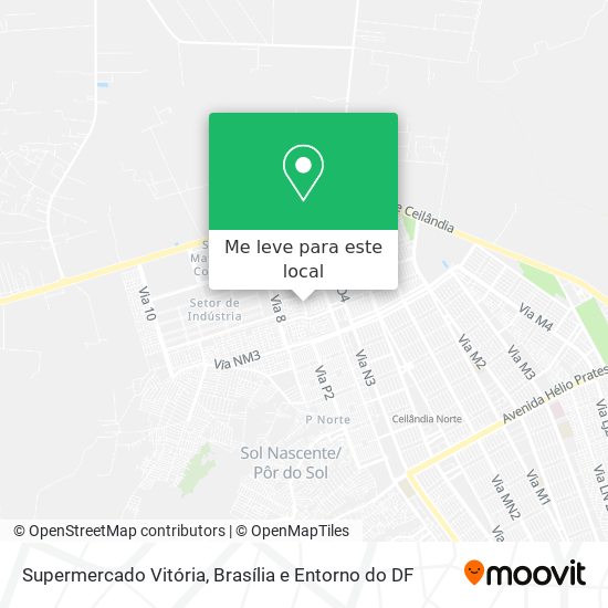 Supermercado Vitória mapa
