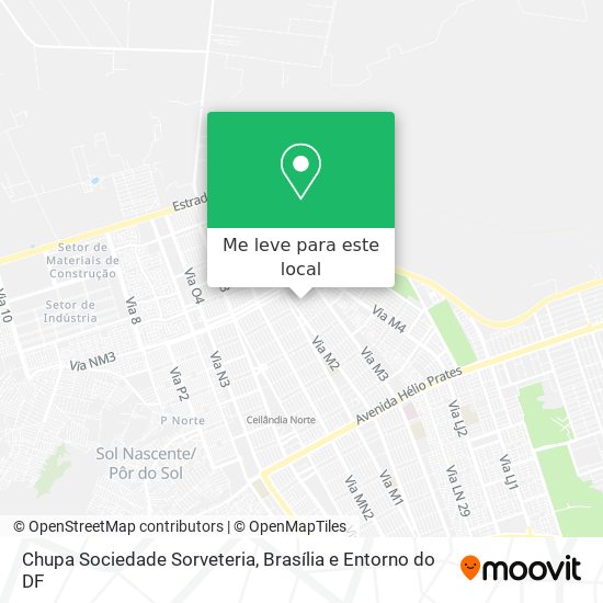Chupa Sociedade Sorveteria mapa