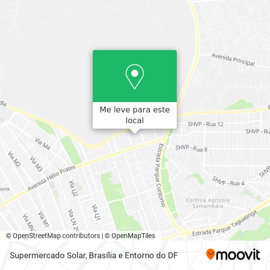 Supermercado Solar mapa