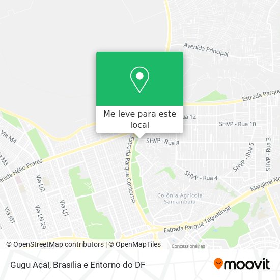 Gugu Açaí mapa