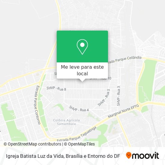 Igreja Batista Luz da Vida mapa
