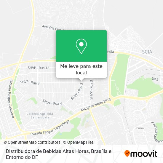 Distribuidora de Bebidas Altas Horas mapa