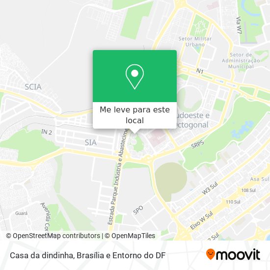 Casa da dindinha mapa