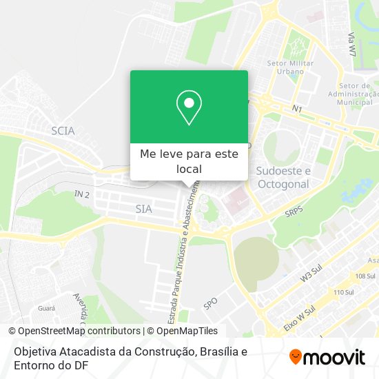 Objetiva Atacadista da Construção mapa