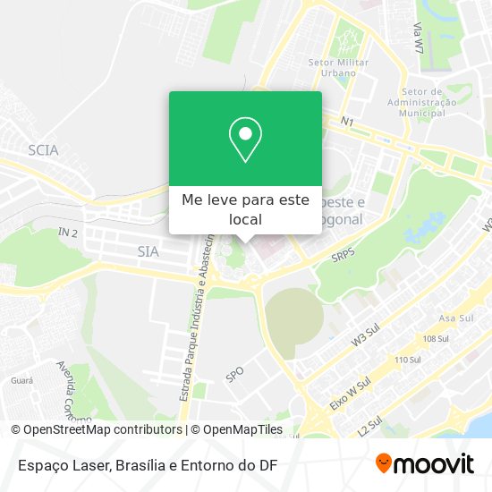 Espaço Laser mapa