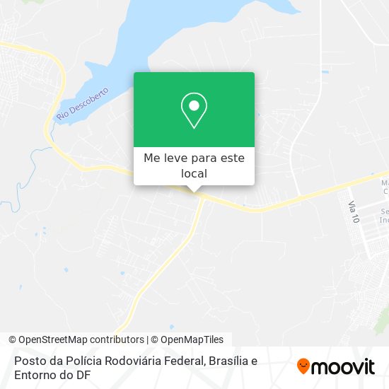 Posto da Polícia Rodoviária Federal mapa