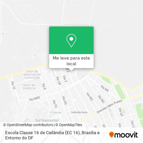 Escola Classe 16 de Ceilândia (EC 16) mapa