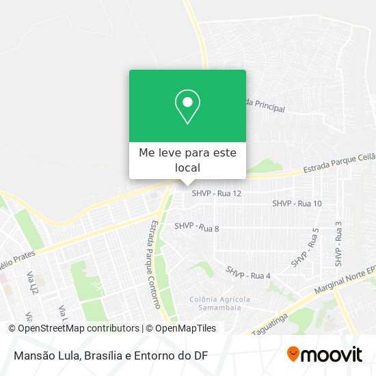 Mansão Lula mapa