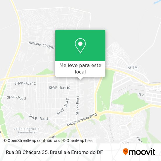 Rua 3B Chácara 35 mapa