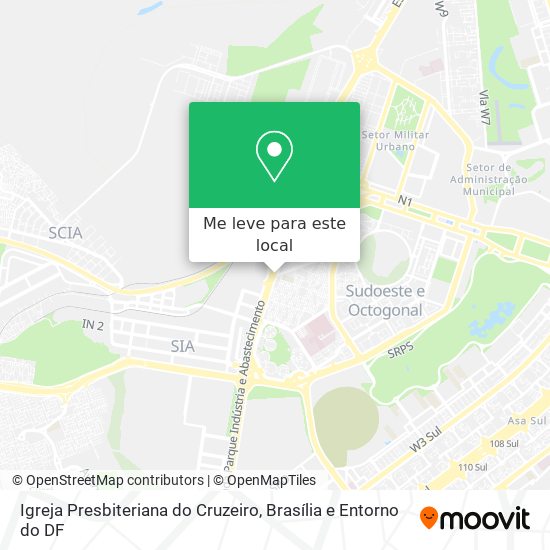 Igreja Presbiteriana do Cruzeiro mapa