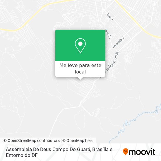 Assembleia De Deus Campo Do Guará mapa