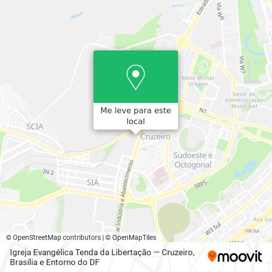 Igreja Evangélica Tenda da Libertação — Cruzeiro mapa