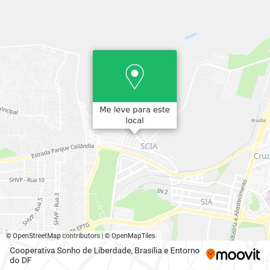 Cooperativa Sonho de Liberdade mapa