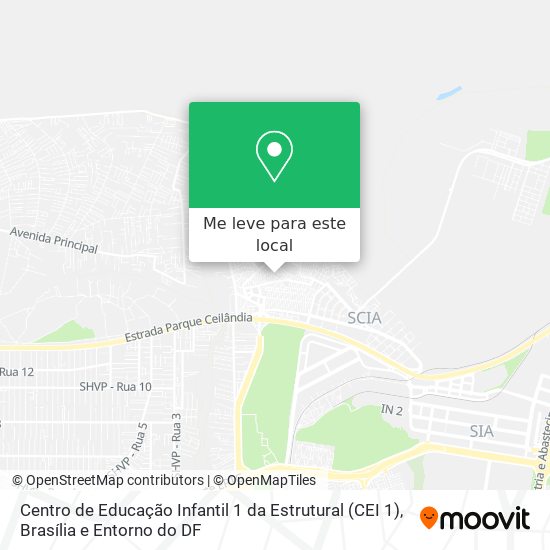 Centro de Educação Infantil 1 da Estrutural (CEI 1) mapa