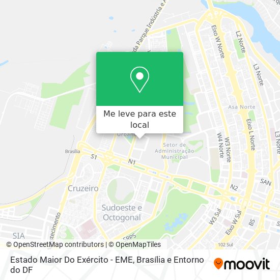 Estado Maior Do Exército - EME mapa