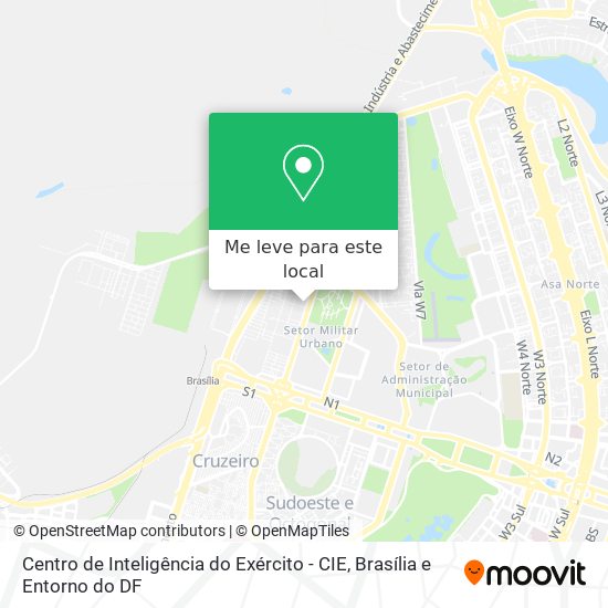 Centro de Inteligência do Exército - CIE mapa