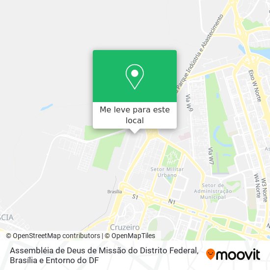 Assembléia de Deus de Missão do Distrito Federal mapa