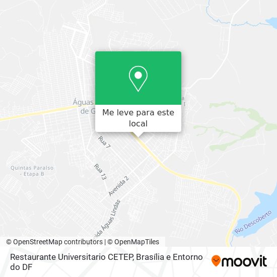 Restaurante Universitario CETEP mapa