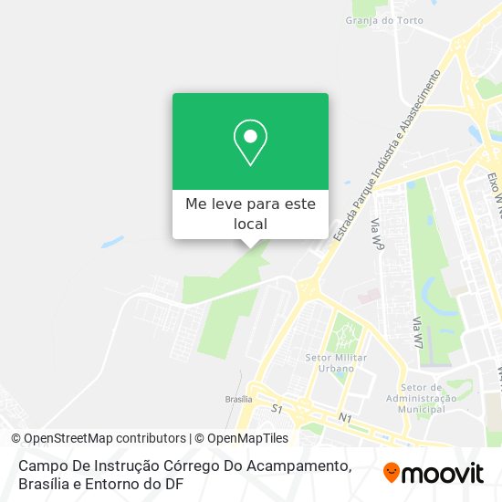 Campo De Instrução Córrego Do Acampamento mapa