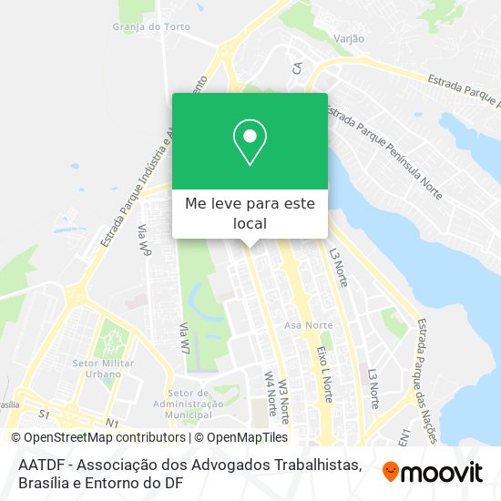 AATDF - Associação dos Advogados Trabalhistas mapa