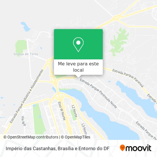 Império das Castanhas mapa