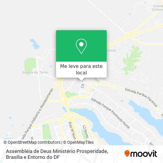 Assembléia de Deus Ministério Prosperidade mapa