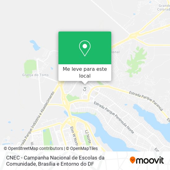 CNEC - Campanha Nacional de Escolas da Comunidade mapa