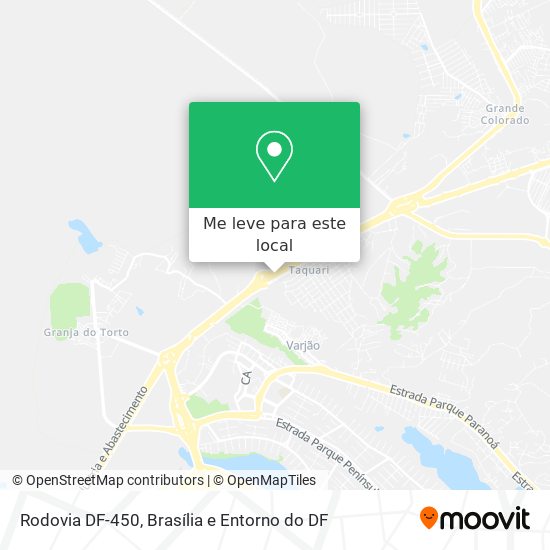 Rodovia DF-450 mapa