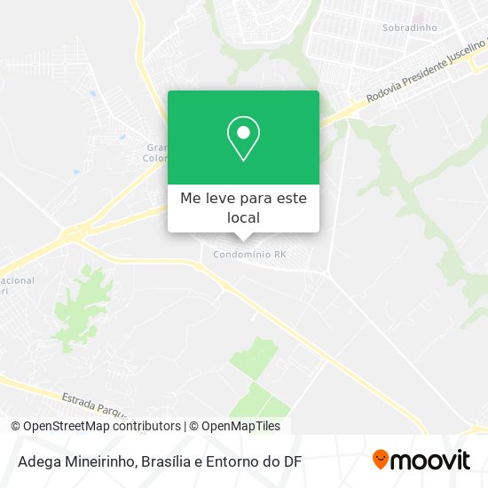 Adega Mineirinho mapa