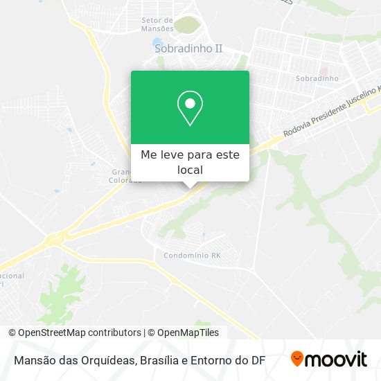 Mansão das Orquídeas mapa