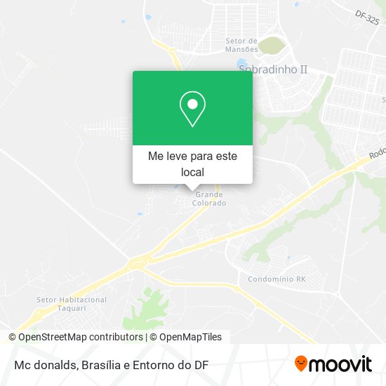 Mc donalds mapa