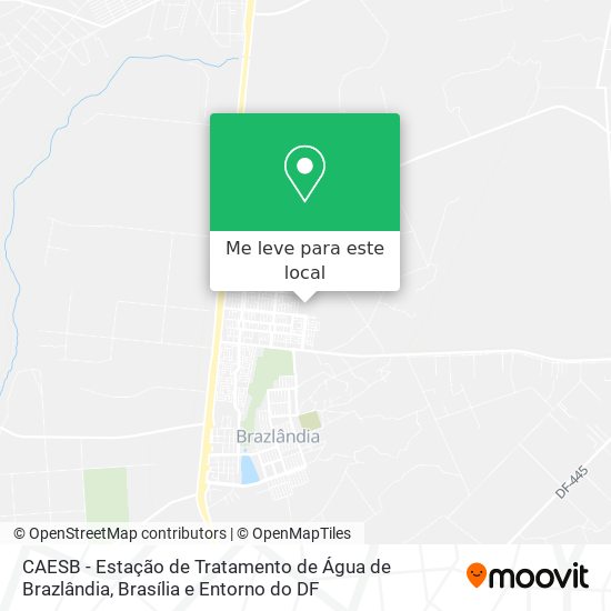 CAESB - Estação de Tratamento de Água de Brazlândia mapa