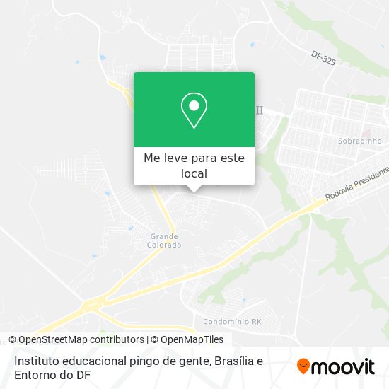 Instituto educacional pingo de gente mapa
