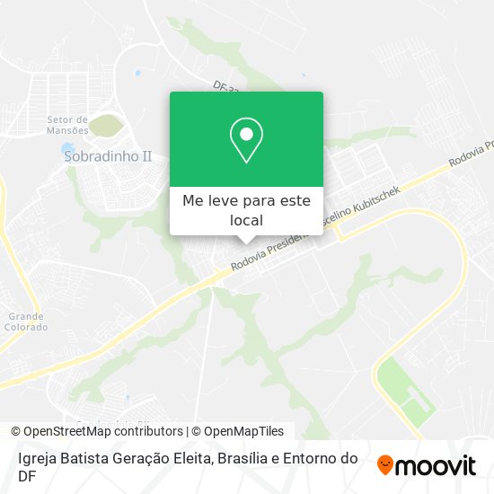Igreja Batista Geração Eleita mapa