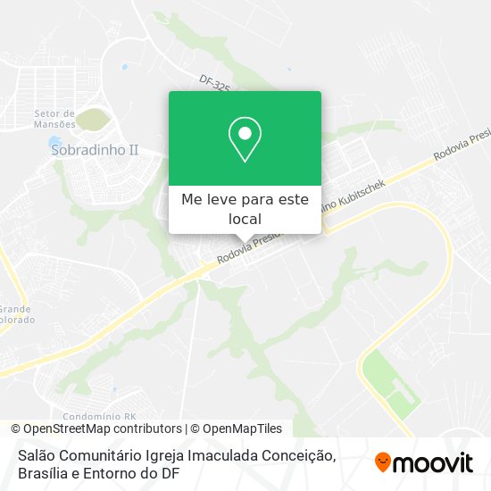 Salão Comunitário Igreja Imaculada Conceição mapa