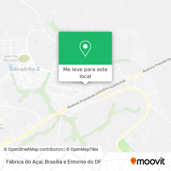 Fábrica do Açaí mapa