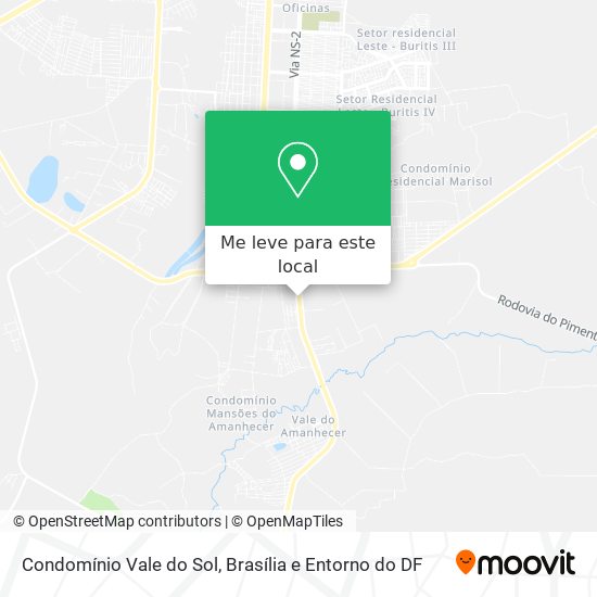 Condomínio Vale do Sol mapa