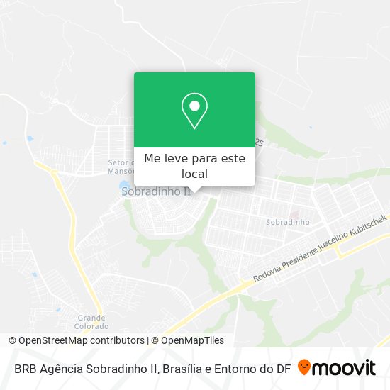 BRB Agência Sobradinho II mapa