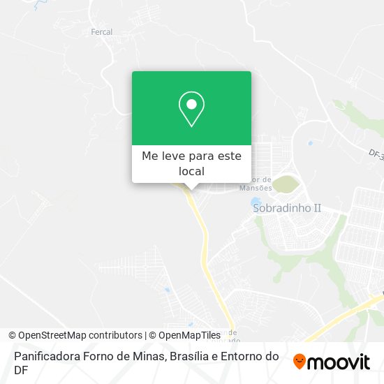 Panificadora Forno de Minas mapa