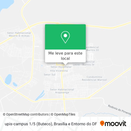 upis-campus 1/5 (Buteco) mapa