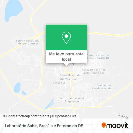 Laboratório Sabin mapa