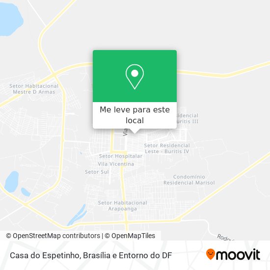 Casa do Espetinho mapa