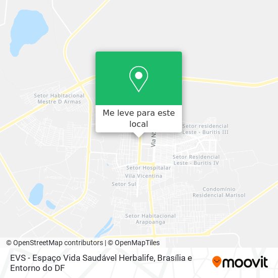EVS - Espaço Vida Saudável Herbalife mapa
