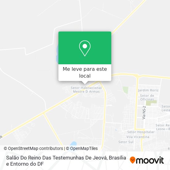 Salão Do Reino Das Testemunhas De Jeová mapa