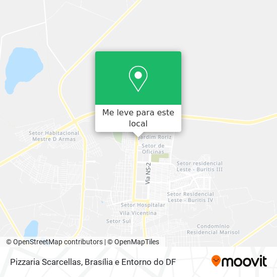 Pizzaria Scarcellas mapa